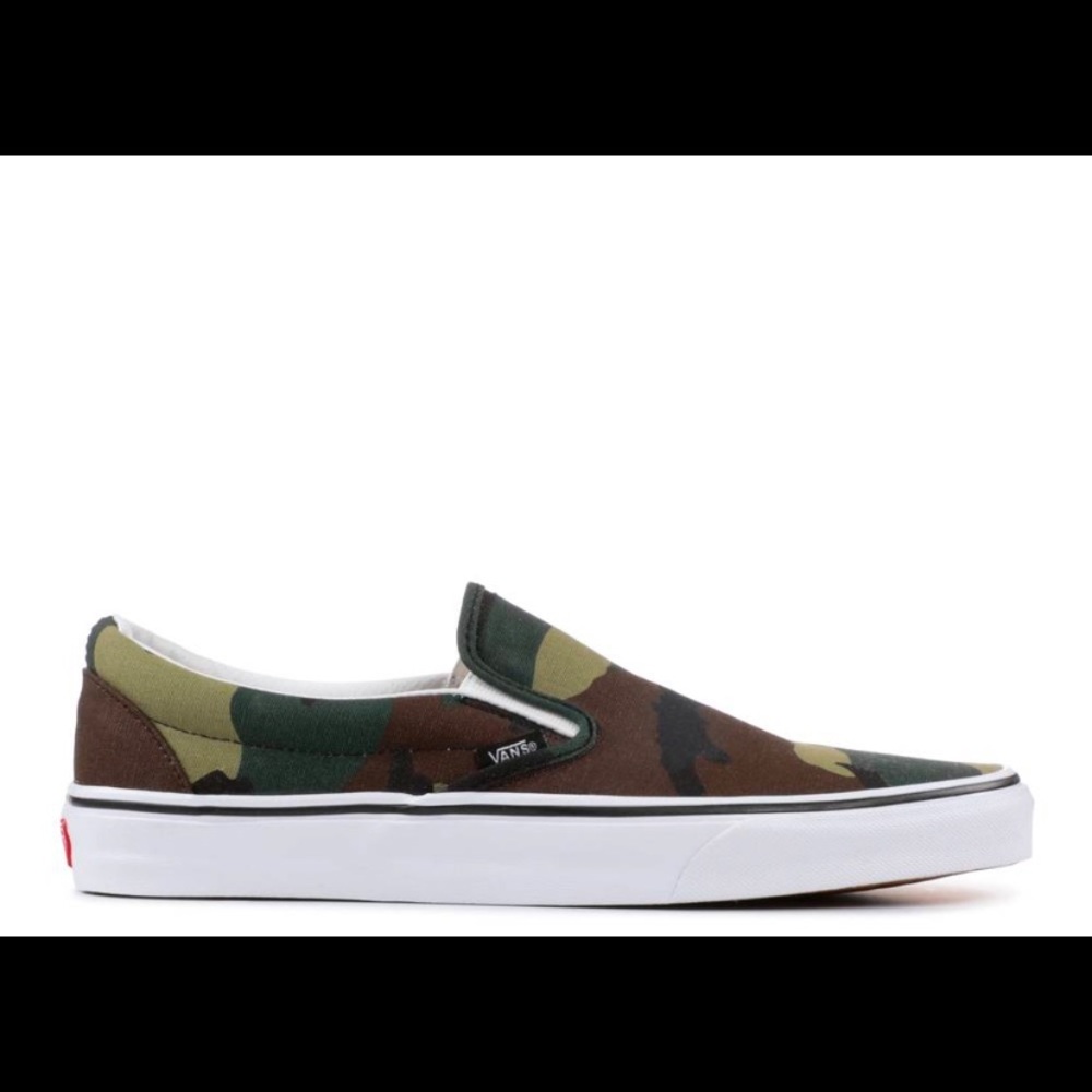 Vans CLASSIC SLIP-ON 'WOODLAND CAMO' Men’s size 6.5 women’s 8 camouflage